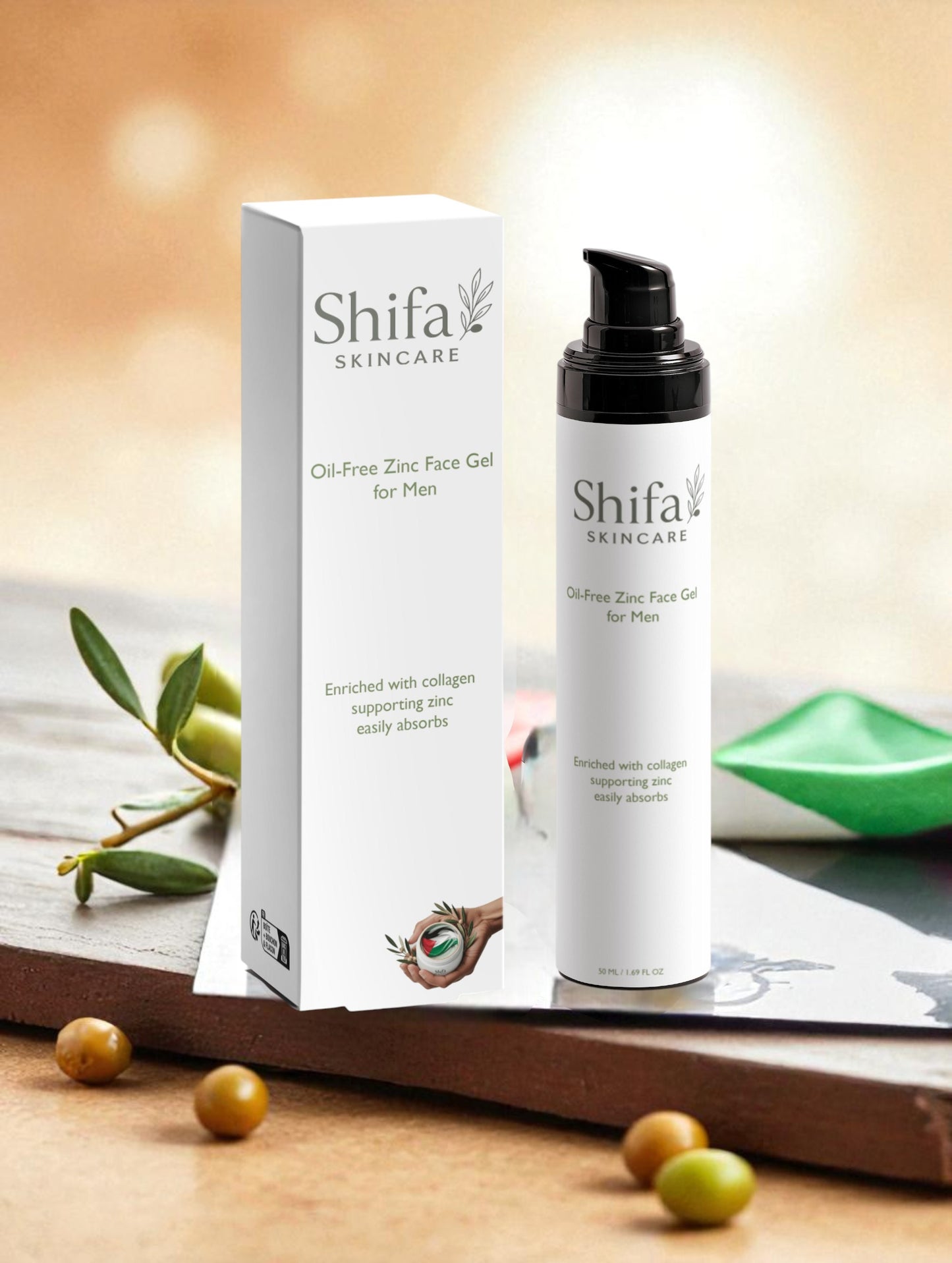 Oil-Free Zinc Face Gel for Men