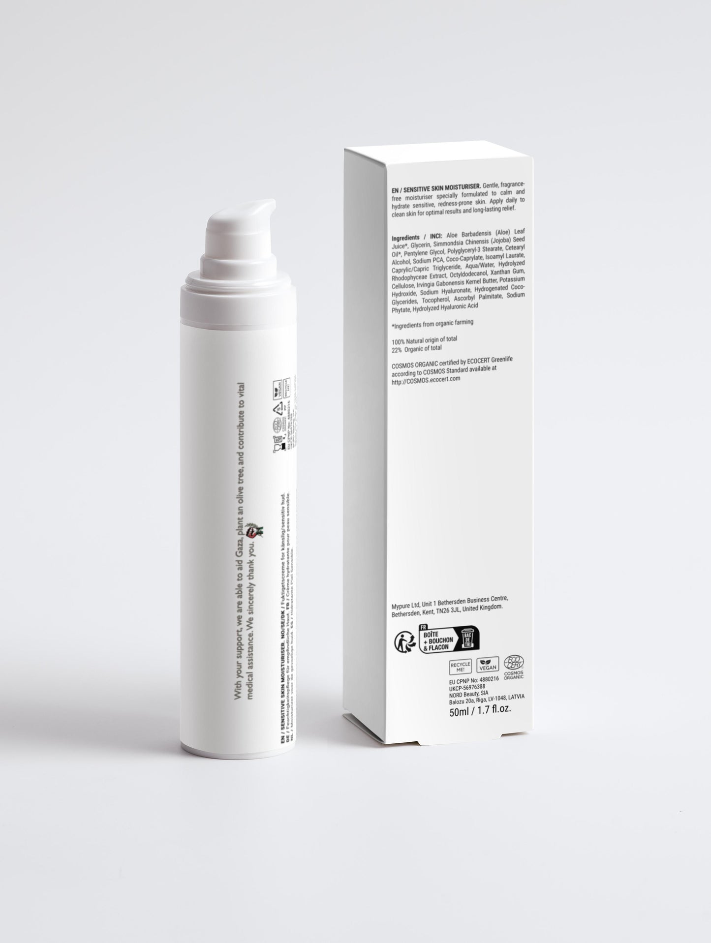 Sensitive Skin Moisturiser, Fragrance Free